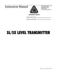 Thumbnail of document Manual - SX Hydrostatic Level Transmitter